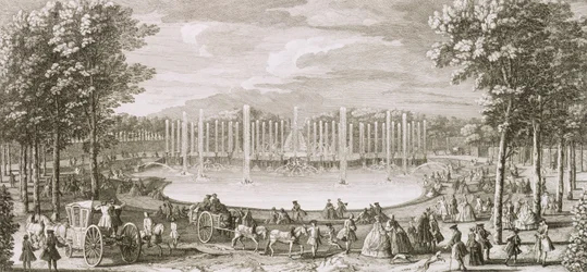 Ansicht des Neptunbrunnens, Versailles