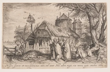 Landschaft mit Roma-Leuten, aus Landschaften
