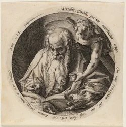 Sankt Matthäus, Platte eins aus Die vier Evangelisten