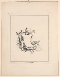 Wappenschild, aus "Recueil Nouveau de Differens Cartouche"