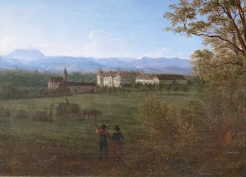 Schloss Weinzierl, Niederösterreich (Öl auf Leinwand)