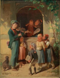 Musikant im Dorf