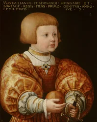 Porträt von Maximilian von Österreich (1527-1576), im Alter von drei Jahren, 1630