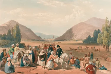 Eingang nach Kabul von Killa-Kazee, ca. 1840