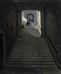 Die alte Treppe, Windsor Castle, aus 