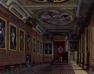 Das Königliche Präsenzzimmer, Windsor Castle, aus 
