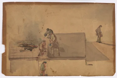 Ein Feuer in Pomfret, 1849