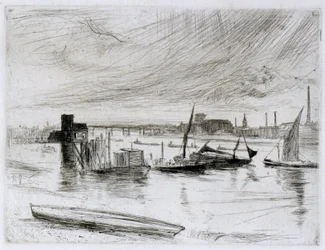 Battersea Morgendämmerung (Cadogan Pier)