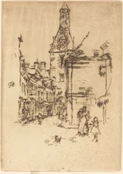 Uhrturm, Amboise, 1888