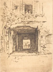 Türöffnung und Weinrebe, 1879-1880