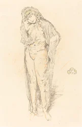 Gekleidete Figur, stehend, 1891