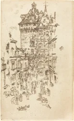 Hotel de Ville, Loches, 1888
