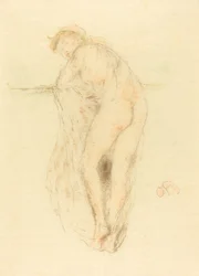 Aktmodell, Rückansicht, 1891