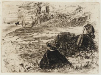 Kindermädchen und Kind, 1859
