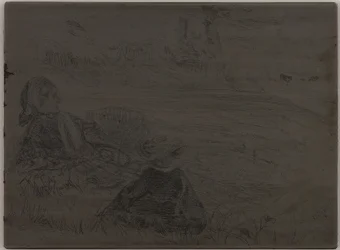 Kindermädchen und Kind, 1859