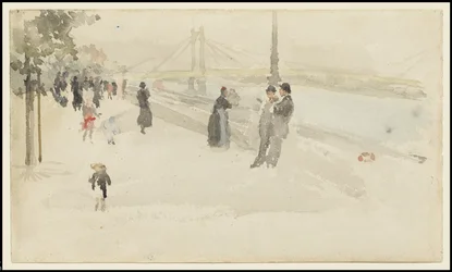Rosa und Silber - Chelsea, die Uferpromenade