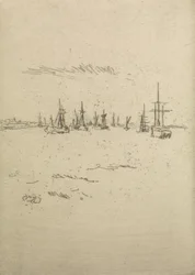 Rückkehr nach Tilbury, aus einer Serie von zwölf Radierungen mit dem Titel Die Marineparade, 1887