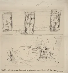 Skizze des Pfauenzimmers, 1898