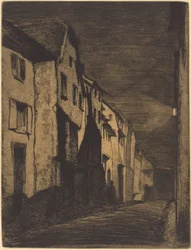 Straße in Saverne, 1858