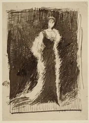 Studie für Arrangement in Schwarz: Lady Meux, 1881