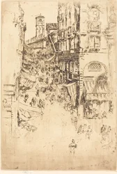 Die Rialto-Brücke, 1880