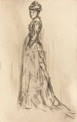 Das Seidenkleid, ca. 1873