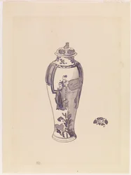 Vase mit leicht gewölbtem Körper, 1876-1878