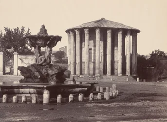 Tempel der Vesta und Brunnen, Rom