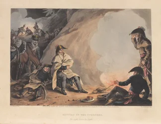 Biwak in den Pyrenäen, die Nacht vor der Schlacht, 1813