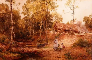 Herbst in einem Wald in Gloucestershire