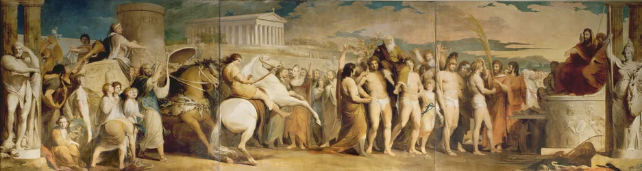 Krönung der Sieger in Olympia, drittes Werk der Reihe Der Fortschritt der menschlichen Kultur und Erkenntnis, ca. 1777-84
