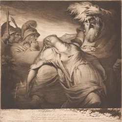 König Lear und Cordelia