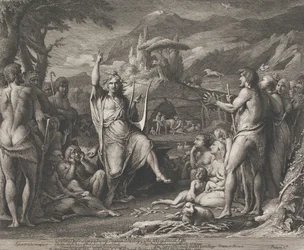 Orpheus unterrichtet...in Theologie (Entwürfe für die Wände des großen Raums der Gesellschaft zur Förderung der Künste)