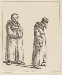Zwei Mönche