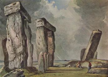Stonehenge, Wiltshire, um 1830, 1946
