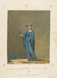Junge Frau von Loheia in Arabia Felix vom Stamm Beni-Koreish