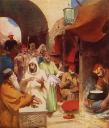 Eine orientalische Basarstraße