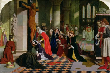 Die Entsagung der Königin Elisabeth von Ungarn, 1850