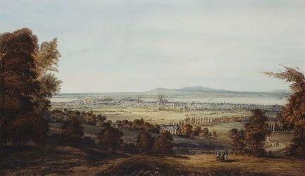 Die Stadt Montreal vom Berg aus gesehen