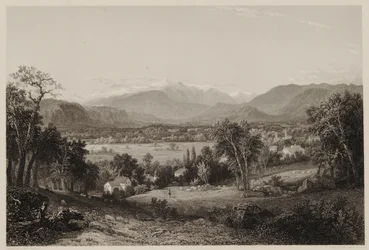 Mount Washington aus dem Tal von Conway, nach John F. Kensett, graviert von James Smillie, gedruckt von J. Dalton