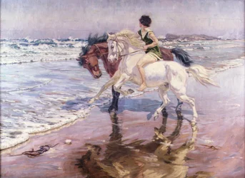 Ein Ritt am Strand