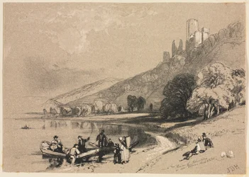 Skizzen zu Hause und im Ausland: Ruinen von Schönberg am Rhein