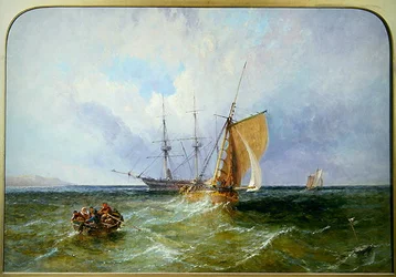 Schiffe vor der Küste
