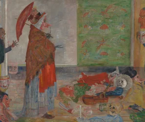 Erstaunen des Masken-Wouse