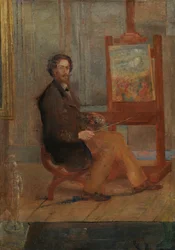 Ensor an seiner Staffelei