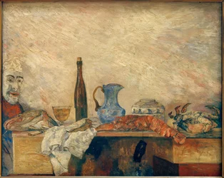 Maske betrachtet Krustentiere