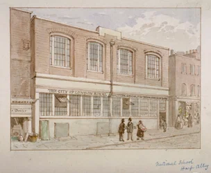 Nationalschule, Harp Alley, City of London, 1850