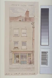 Ansicht von Mitre Court, Fleet Street, zeigt John