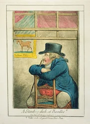 Ein Stehgericht bei Boodles, veröffentlicht von Hannah Humphrey, 1800