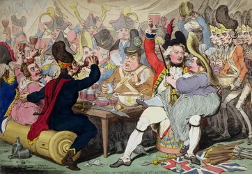 Mühen des Feldzugs in Flandern, veröffentlicht von Hannah Humphrey 1793